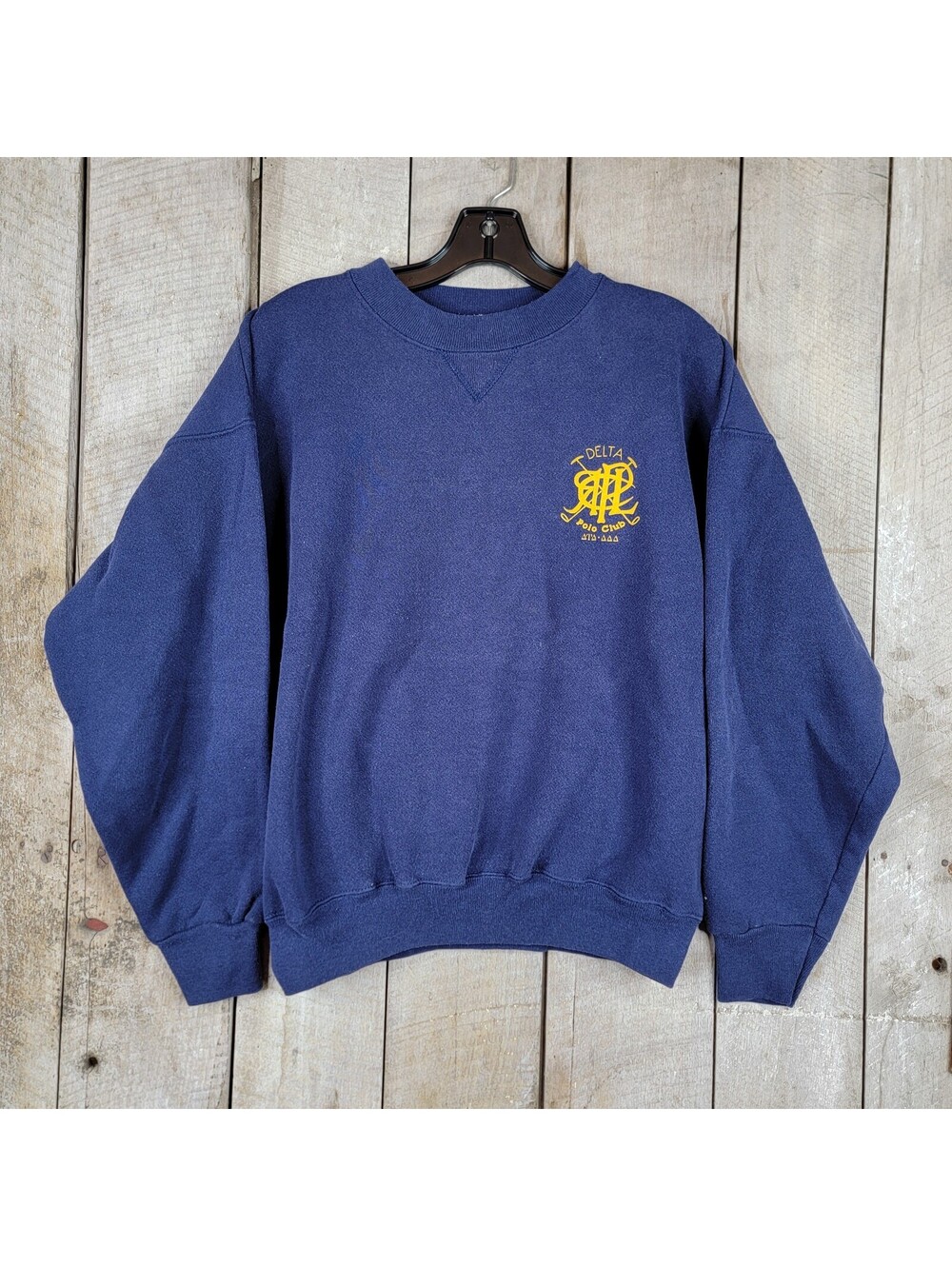Vintage Delta Polo Club Sweatshirt – Size XL – Navy – Made in USA (Bike Brand)